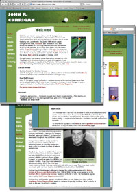 Screenshots of John R. Corrigan's website